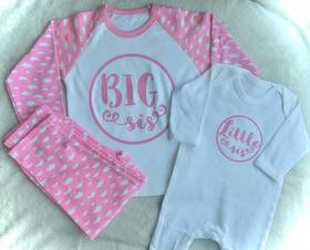 Sibling Baby Grow/Pyjamas Set