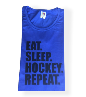 'Eat, sleep, hockey, repeat' T-Shirt