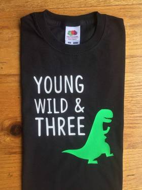 Young, Wild & Three Dino T-Shirt
