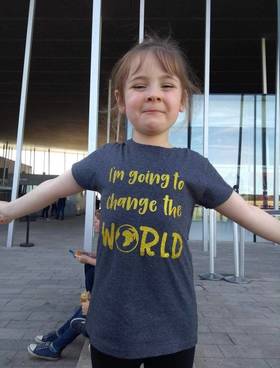 'Change the world' girls T-Shirt