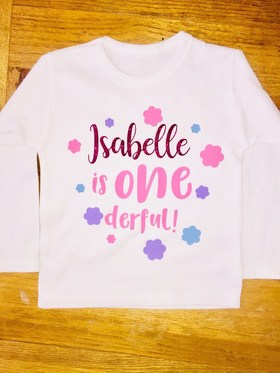 'Onederful' First Birthday Top