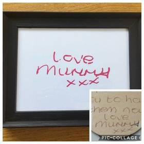 Handwriting Memorial Frame