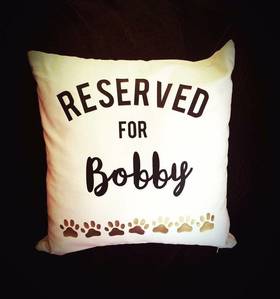 Reserved for a Pet Personalised Cushion