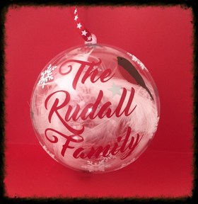 Family Christmas Decoration Bauble