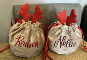 Personalised Reindeer Gift Bags