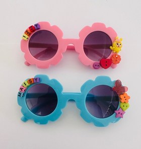 Kids Flower Sunglasses with Name