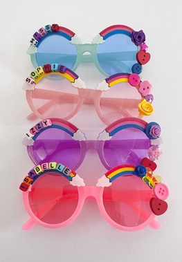 Kids Rainbow Sunglasses with Name