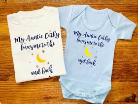 'My Auntie...loves me' Baby Grow or T-shirt