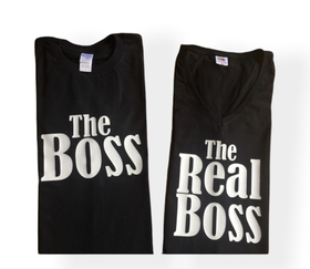 'The Boss/Real Boss' matching T-shirts