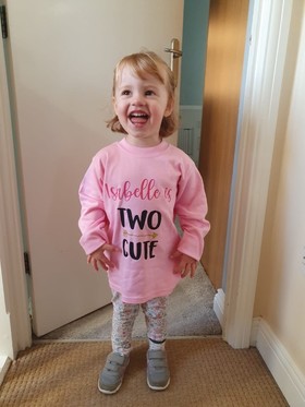 'Two cute' Birthday Top